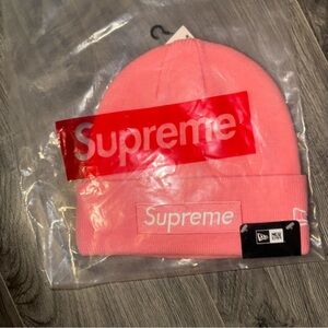 Supreme Light Pink Cuffed Beanie